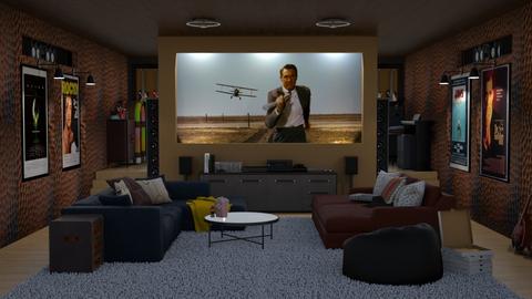 Media Lounge - Retro - Living room  - by SpaceCase