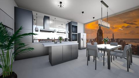 NY Penthouse Apartment - Modern - Kitchen  - by Bea21