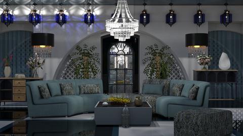 Arched exotic room - Living room  - by milyca8