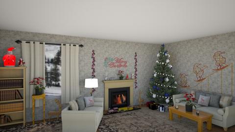 Warmth of Christmas - Living room  - by KarJef