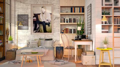 Lady Writer - Eclectic - Living room  - by Sally Simpson