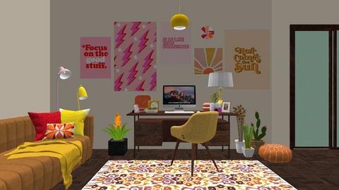 60s inspired teen room - Retro - Bedroom  - by sara1010