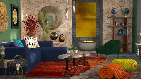eccentric ecletic living - Living room  - by Moonpearl