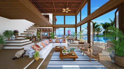 Brazilian Beach House  - Modern - Living room  - by maja97