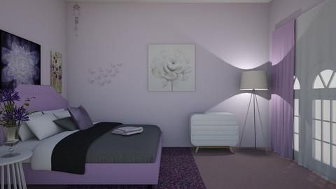 Purple Room 55 - Bedroom  - by llama_555