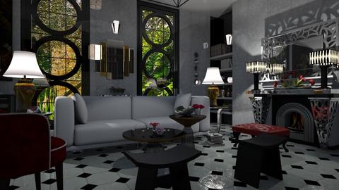 Sala Art Deco - Retro - Living room  - by LuzMa HL