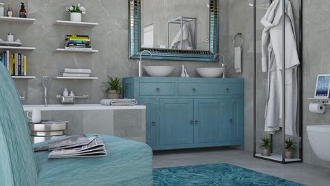 Turquoise - Eclectic - Bathroom  - by Theadora