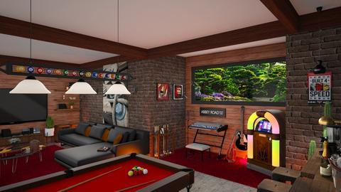 Another Man Cave  - Living room  - by LynnPennec