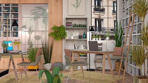 Urban Jungle Office - Eclectic - Office  - by Sally Simpson