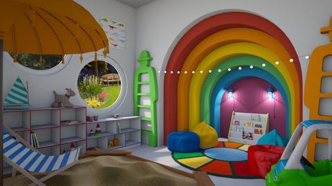 rainbow corner - Retro - Kids room  - by donella