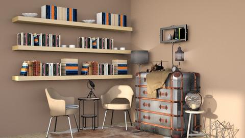 Industrial Corner - Retro - Living room  - by Isaacarchitect