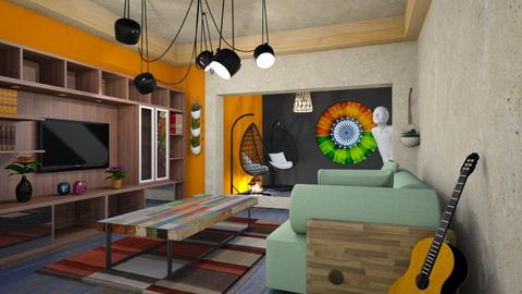 Eccentric and Eclectic LR - Living room  - by Tupiniquim
