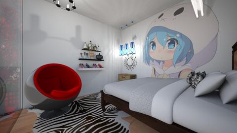 Teen room - Retro - Bedroom  - by deleted_1609868595_bleeding star