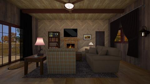 Cabin Winter - Living room  - by wvrspence