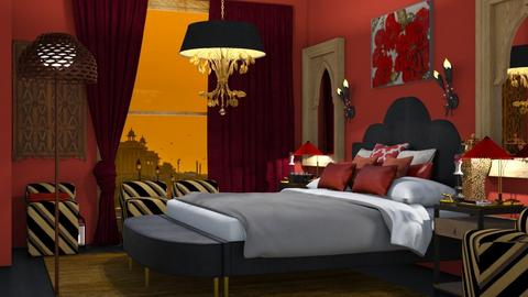 paprica bedroom - Bedroom  - by rechnaya