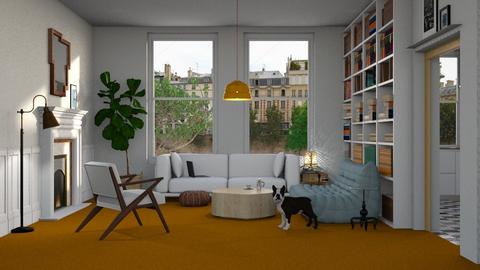 Orange Carpet - Retro - Living room  - by tolo13lolo