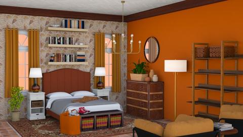 paprika bedroom - Bedroom  - by sarah145