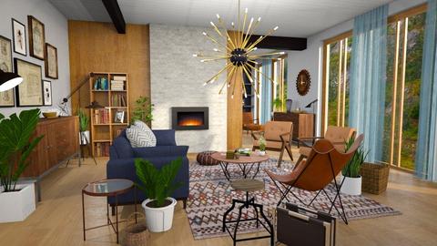 mid century fun living - Retro - Living room  - by Moonpearl