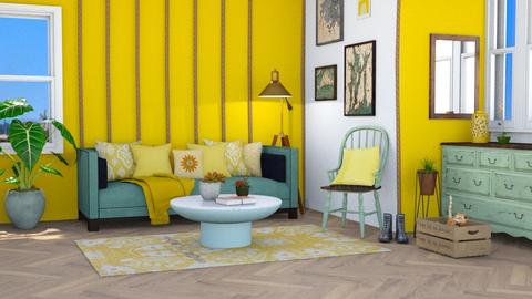 eclectic living room - Living room  - by rasty