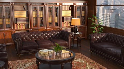 Leather Lounge - Office  - by luna smith