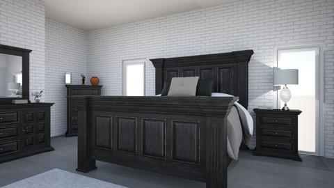 black bedroom set - Bedroom  - by horsegirl35