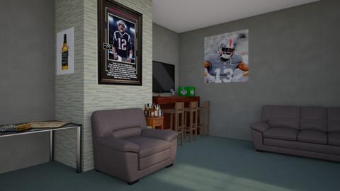 dim man cave - Masculine - Living room  - by Wish_a_horse12