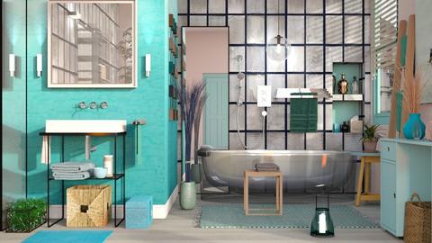 Turqoise and Metal - Eclectic - Bathroom  - by Sally Simpson