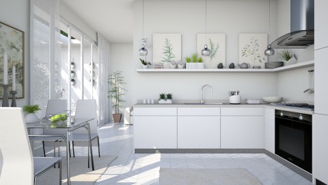 Kitchen with Patio - by Ania Daliva