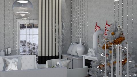 Pure white - Living room  - by rechnaya
