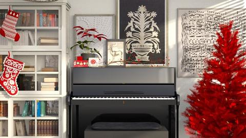Holiday Piano Mantle - by luna smith