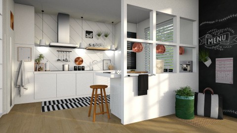 White Kitchen - Minimal - Kitchen  - by deleted_1587966089_ArcticMoon