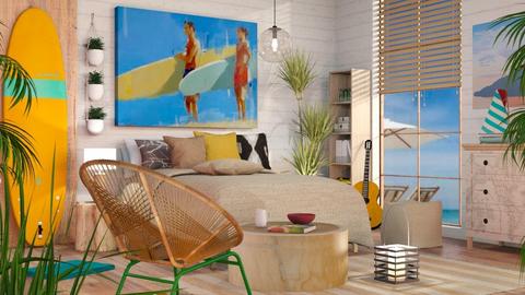 Surf culture Bedroom - Eclectic - Bedroom  - by Sally Simpson