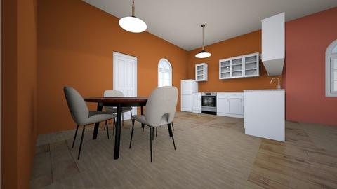 Floor Plan Proj KitDin - Modern - Kitchen  - by NatashaMcCormick