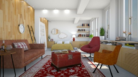 Rue volta - Retro - Living room  - by Liu Kovac