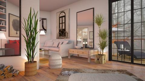 Lshaped on angle - Eclectic - Living room  - by Sally Simpson