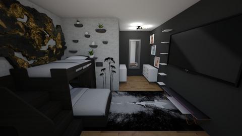replica of sibs room - Minimal - Bedroom  - by jazkallberg