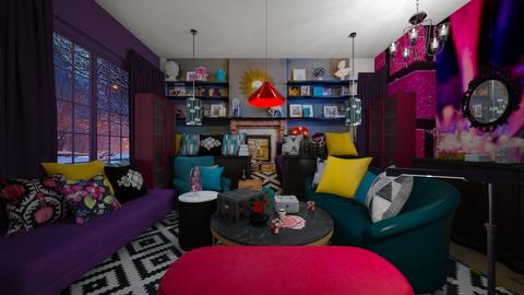 Eccentric and Eclectic - Eclectic - Living room  - by rechnaya