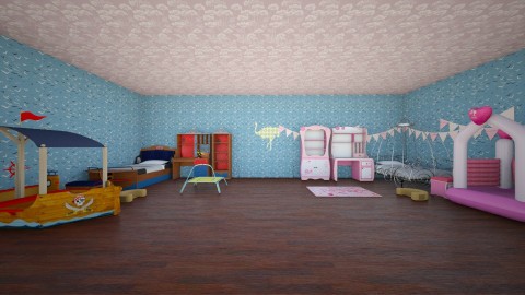 this is what happened  - Retro - Kids room  - by Cheyenne Stephenson