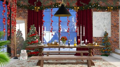 Christmas Warmth  - Dining room  - by Saye