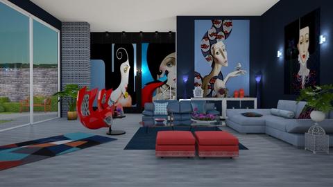 eccentric eclectic - Living room  - by nat mi