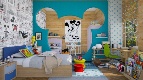 Mickey_world  - Eclectic - Kids room  - by Ida Dzanovic