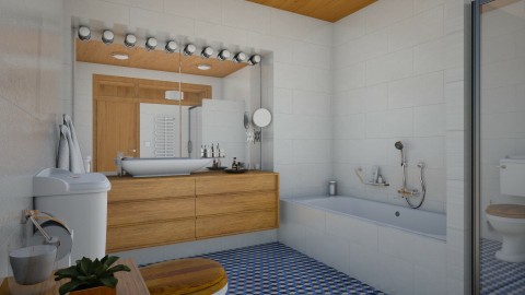MCM Apt_Bath - Retro - Bathroom  - by evahassing