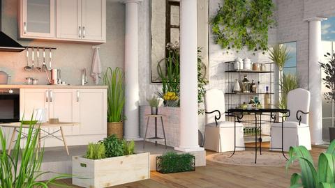 Urban Jungle Kitchen - Eclectic - Kitchen  - by Sally Simpson