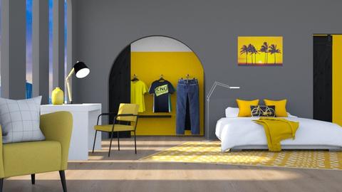 yellow x - Bedroom  - by dreamhaha